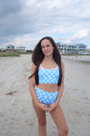 Bikini Top- Sandy Beach Doll X LainSnow- Blue Polkadot