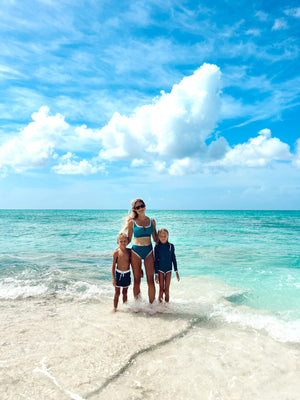 Kiawah Top V Cut- Teal