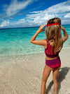 Mini Lain Bikini set- Sugar Plum