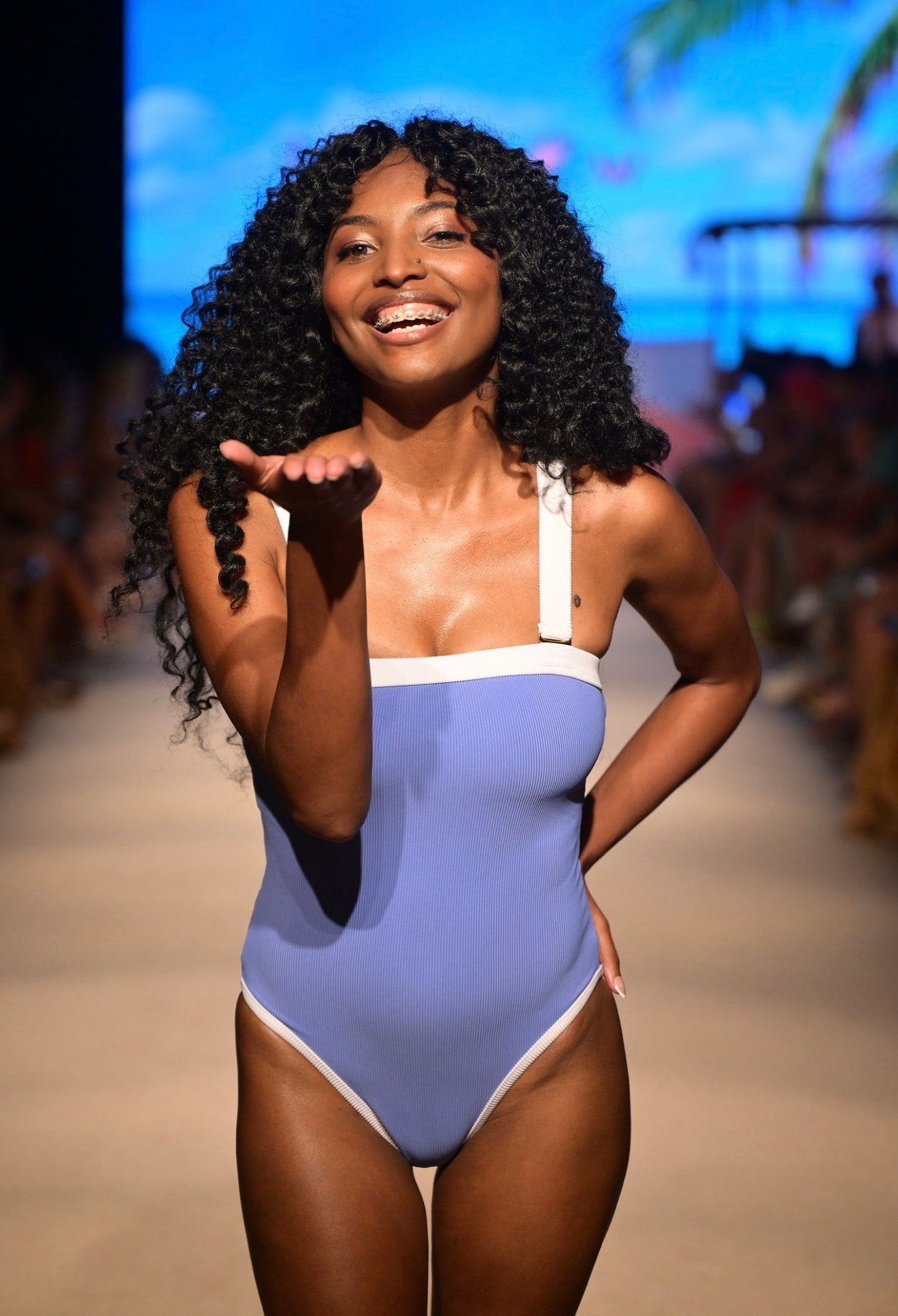 PREORDER: Baywatch One Piece - Bahama Berry (white trim)