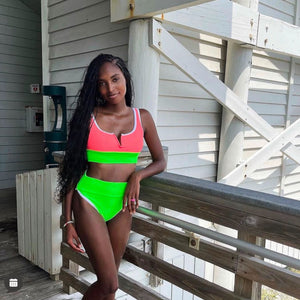 Kiawah top- Electric Watermelon