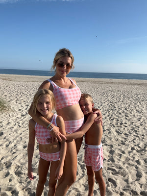 Mini Ro Trunks- Beach Picnic (Coral)