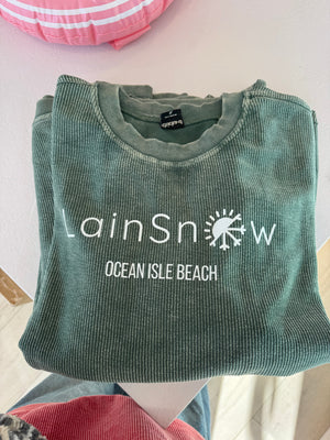Flasghip Sweatshirt- Ocean Isle- Green
