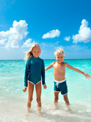 Mini Lain Rashguard- Teal