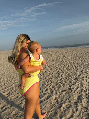 Figure Eight One Piece- Strawberry Lemonade