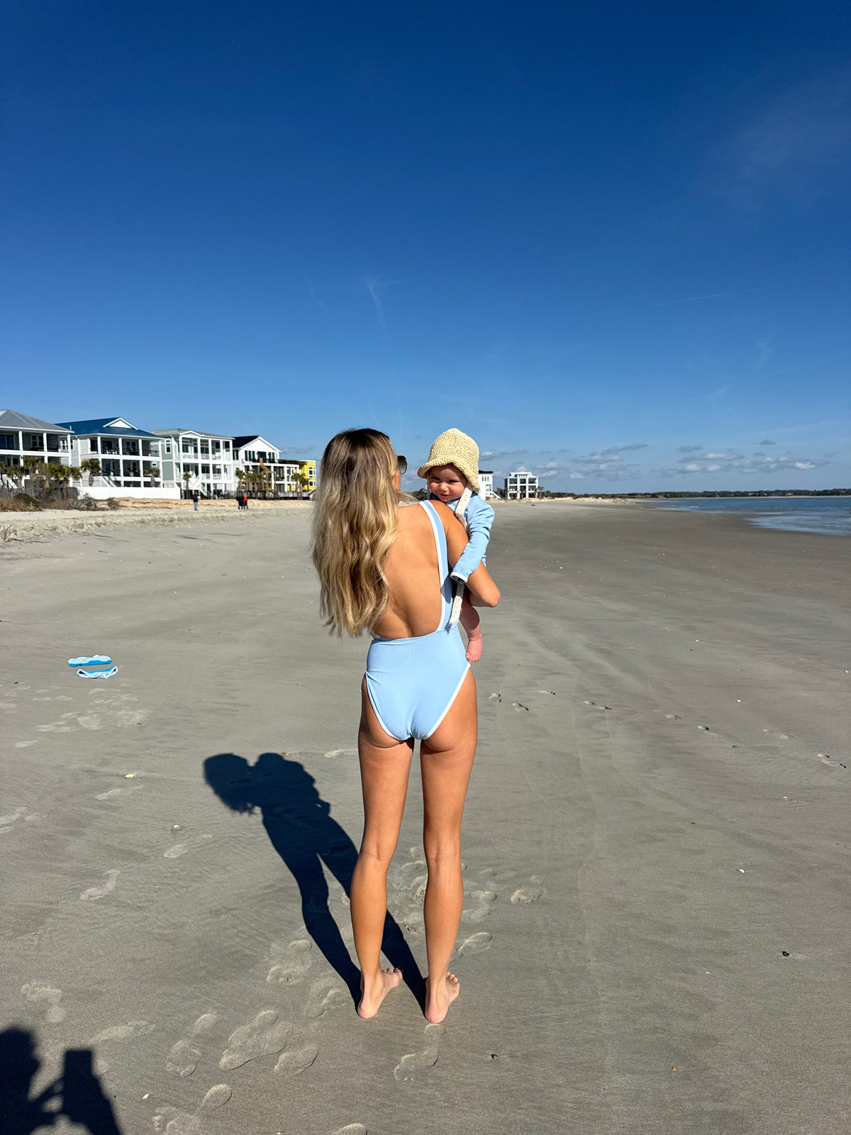 Ocean Isle One Piece- Carolina Blue