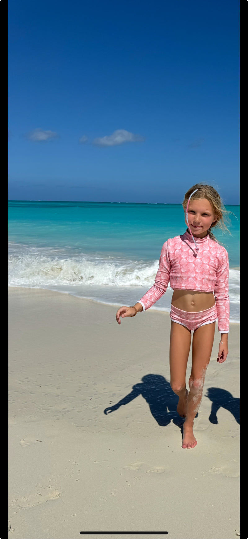 Mini Resort crop top- Bombshell (coral)