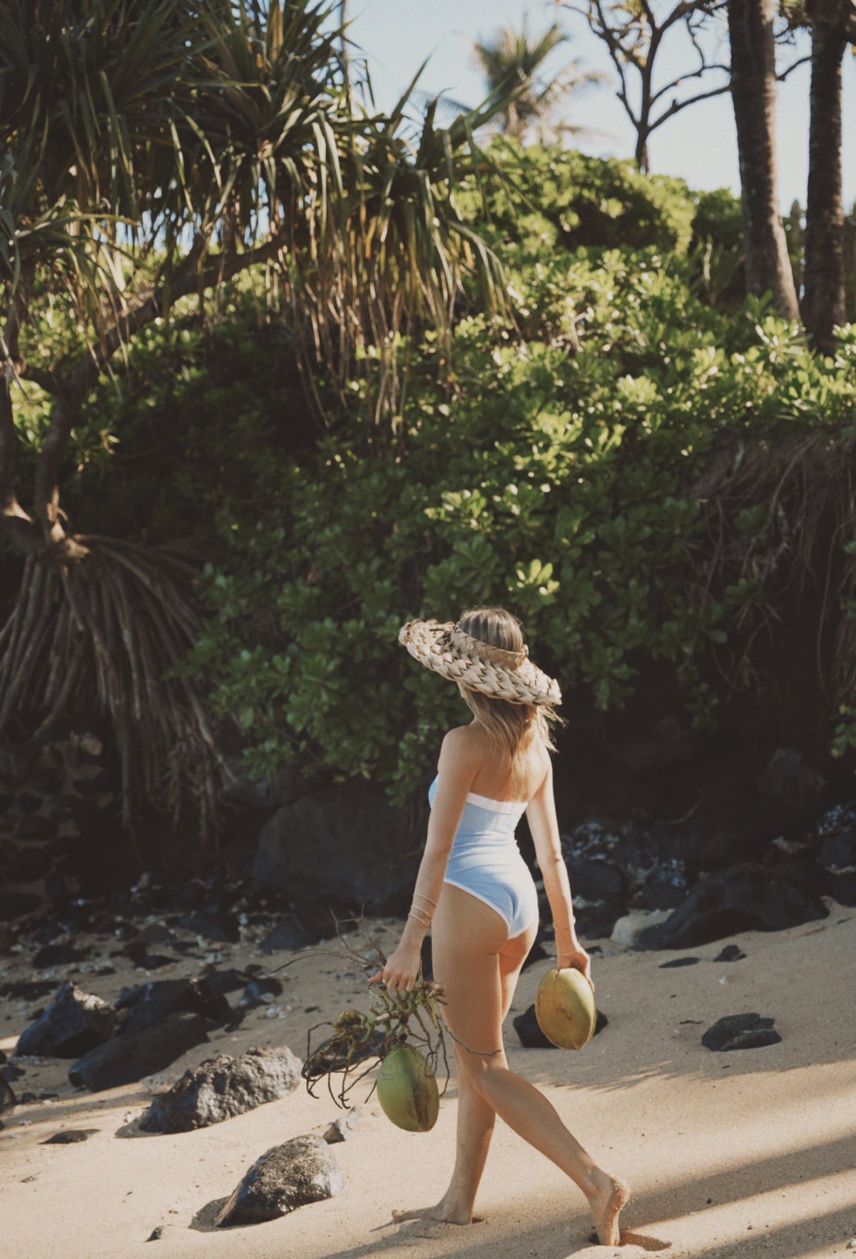 Baywatch One Piece- Carolina Blue