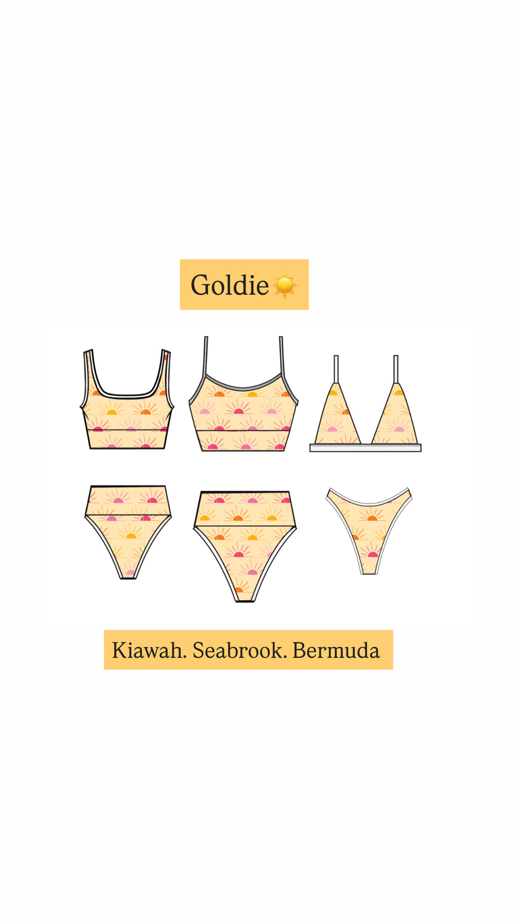 PREORDER- Bikini Top- Goldie