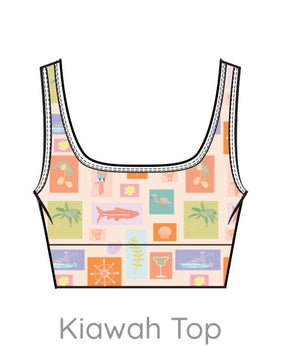 Lainsnow X The Last Mango - Kiawah Top- Postcards From Paradise