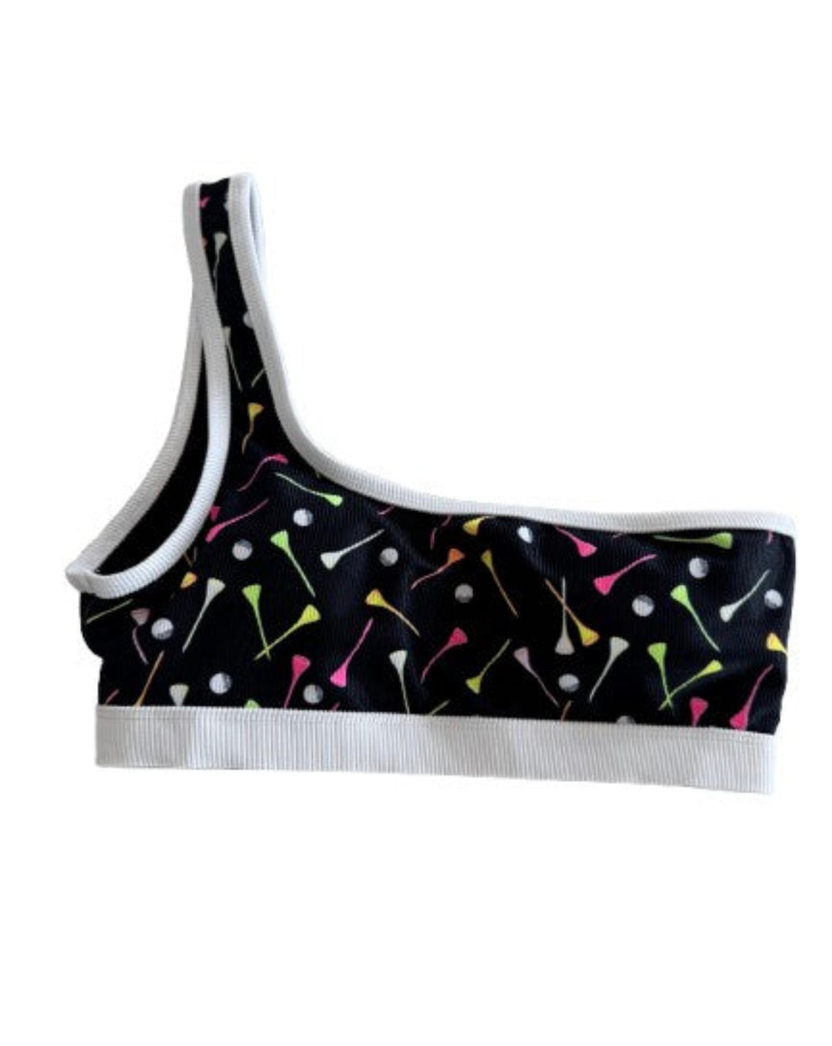 One Shoulder Top- Spill the Tee Black: Jena Sims X Lainsnow