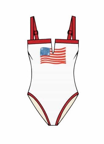 Baywatch One Piece- American Honey