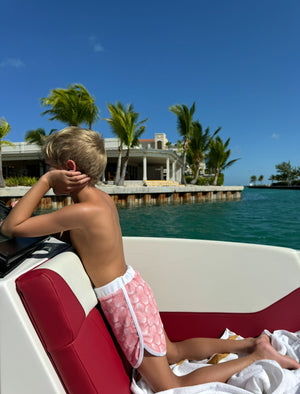 Mini Ro Trunks- BombShell Coral