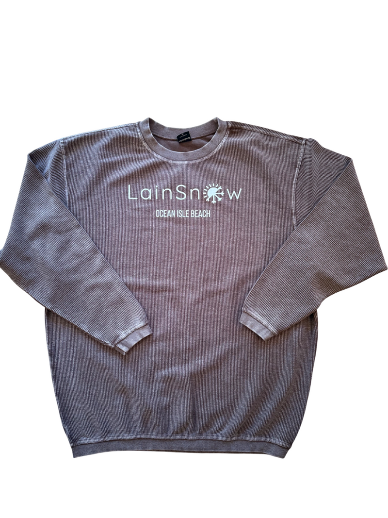 RIBBED FLAGSHIP SWEATSHIRT BROWN