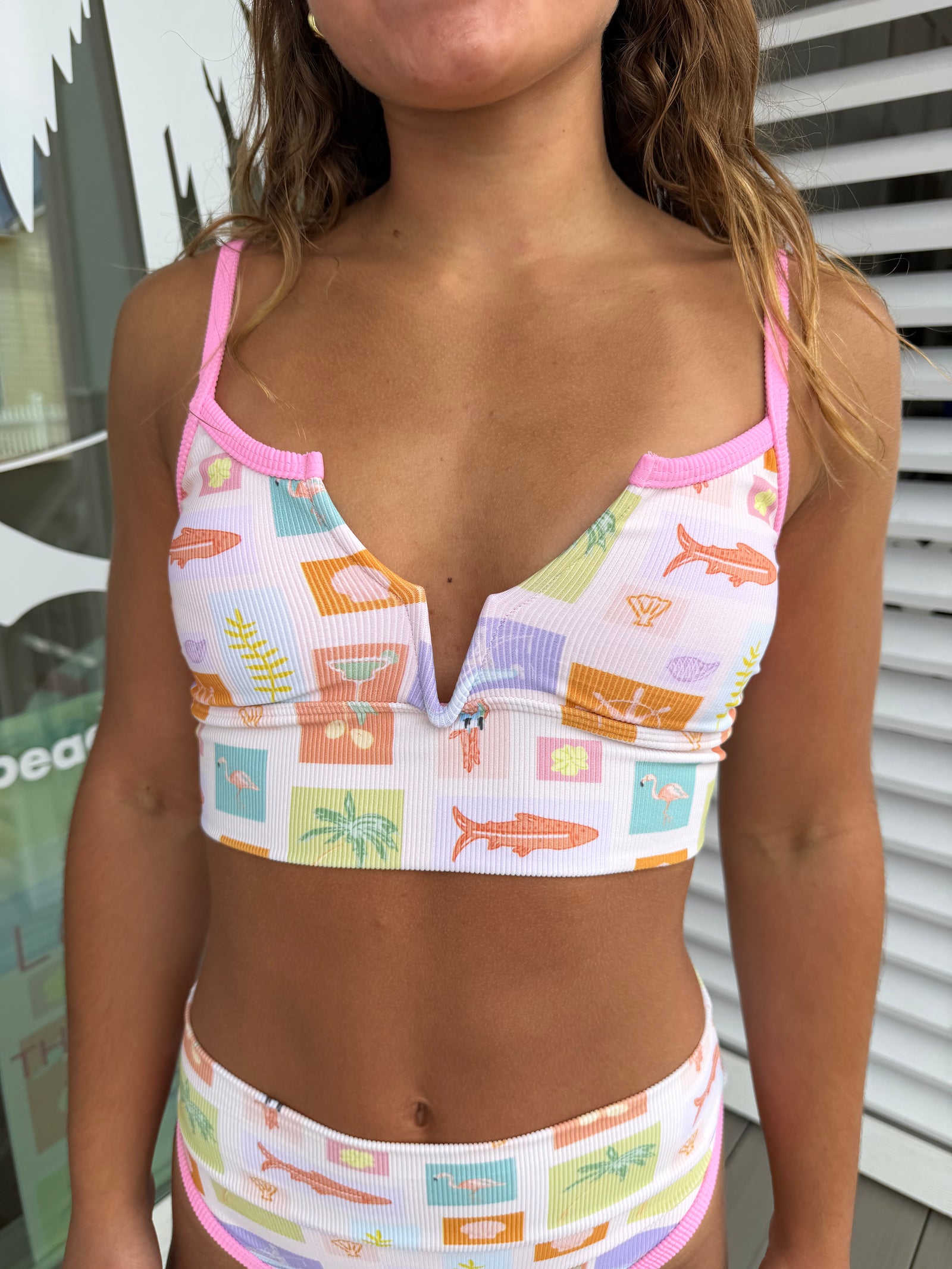 Lainsnow X The Last Mango - Seabrook Skinny Top- Postcards From Paradise