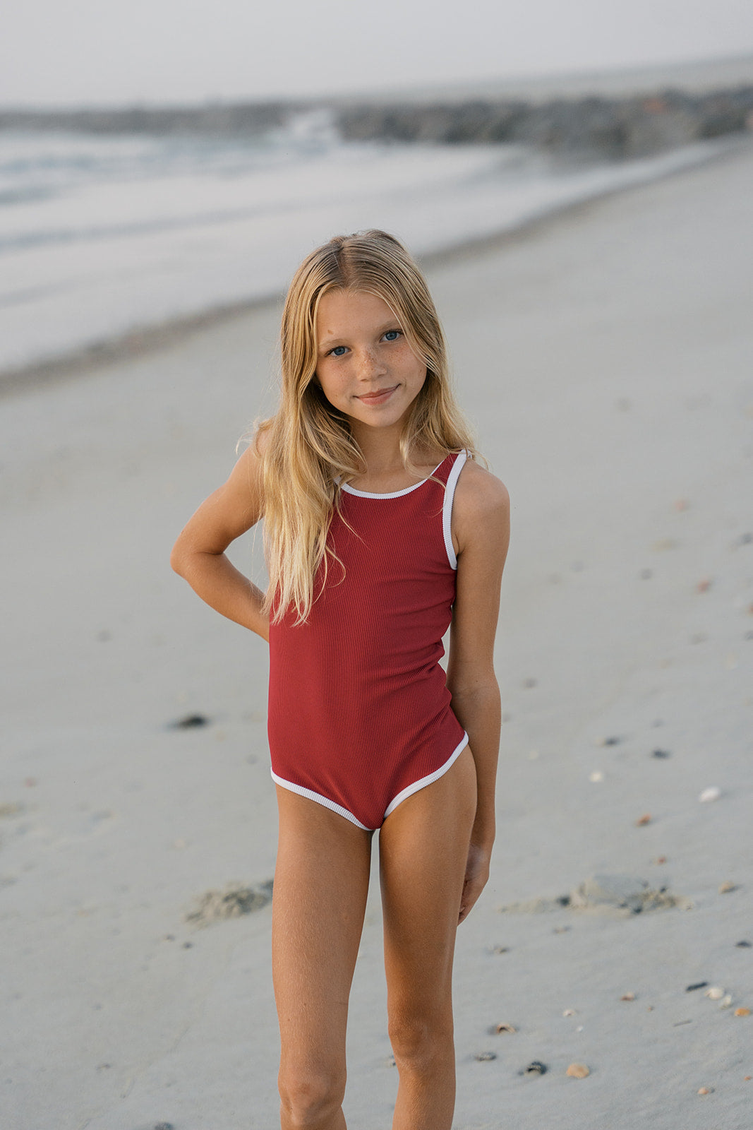 Charleston Mini One Piece- Strawberry Wine