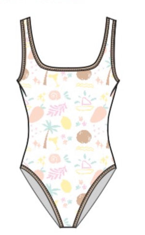 Lainsnow X The Last Mango - Ocean Isle One Piece- Coconut Cove
