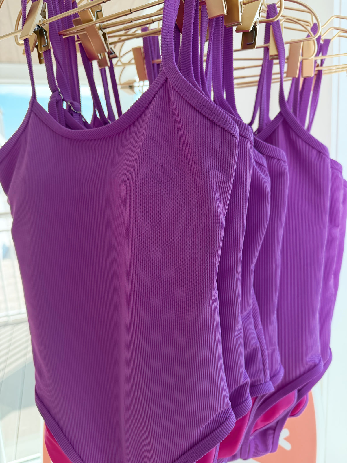 Figure Eight One Piece- Neon Purple