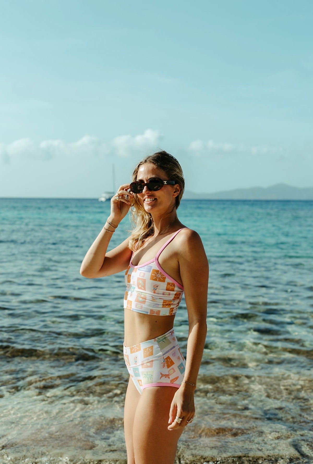 Lainsnow X The Last Mango - Seabrook Skinny Top- Postcards From Paradise