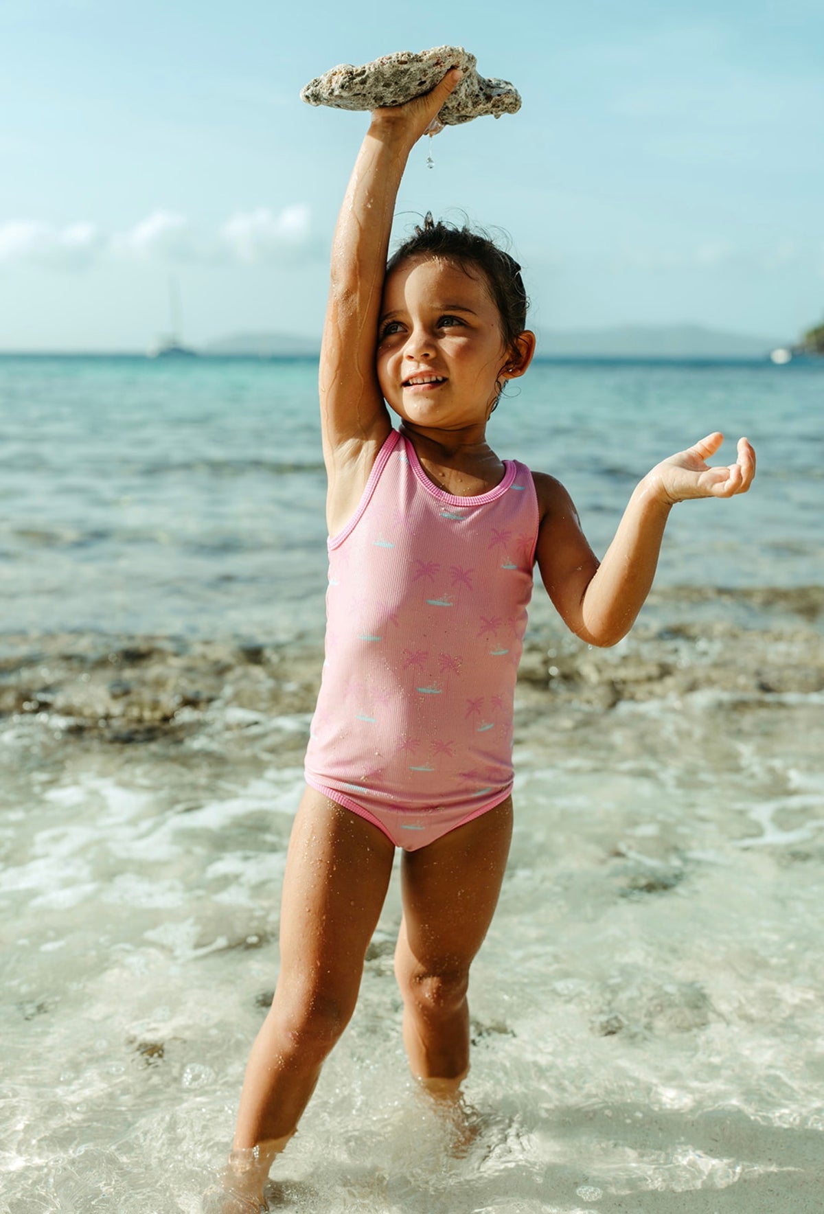 Lainsnow X The Last Mango: Mini Charleston One Piece- Permanent Vacation Pitaya