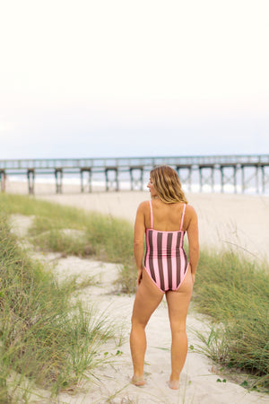 Figure Eight One Piece- Cocoa Cabana