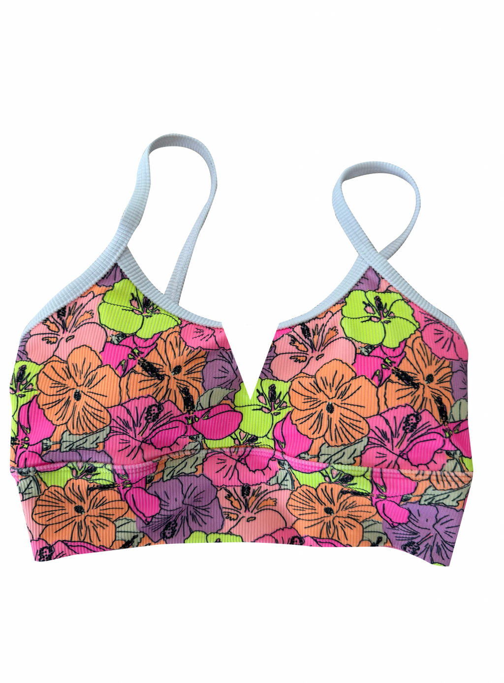 Seabrook Skinny top- Neon Bloom