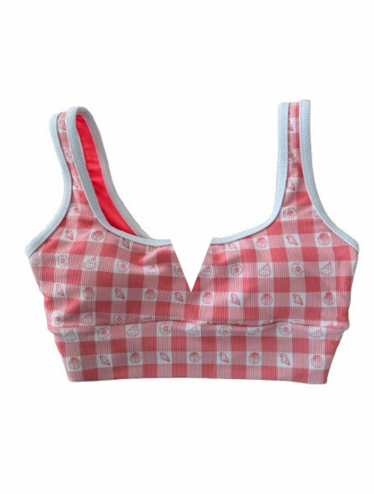 Kiawah Top- Beach Picnic (Coral)