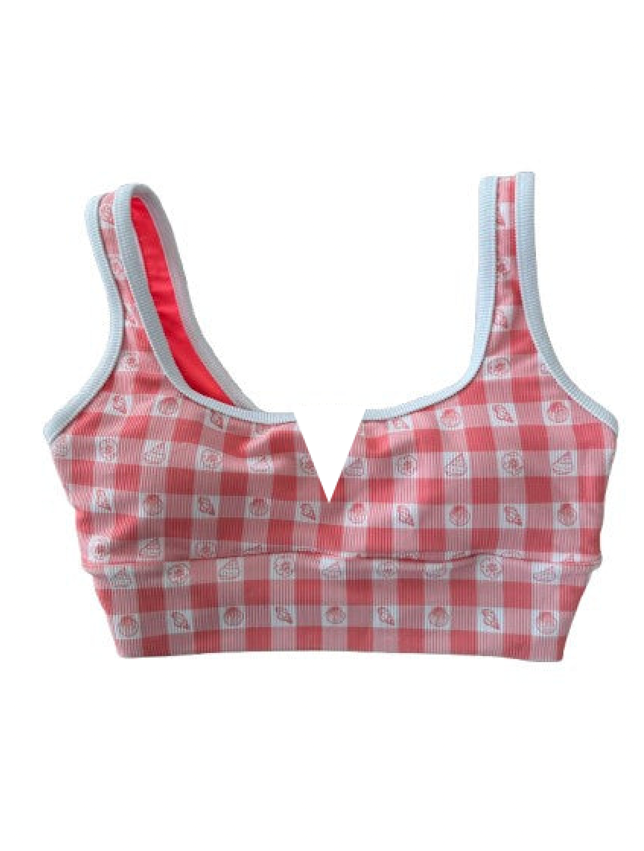 Kiawah Top- Beach Picnic (Coral)