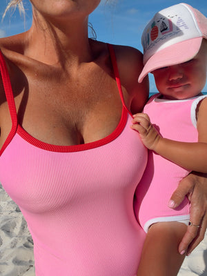 Figure Eight One Piece- Berry & Bright