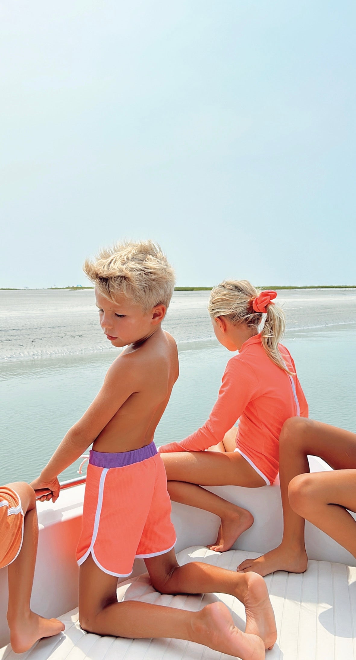 Mini Lain Rashguard- Neon Coral