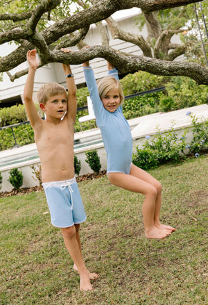 Mini Ro Trunks- Carolina Blue