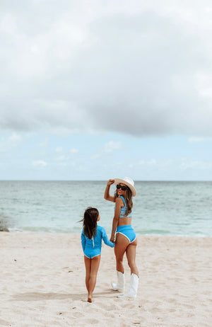 Lain Mini Rashguard- Cobalt