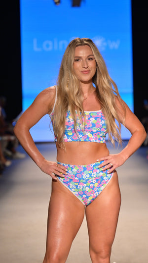Bikini Top- Neon Floral