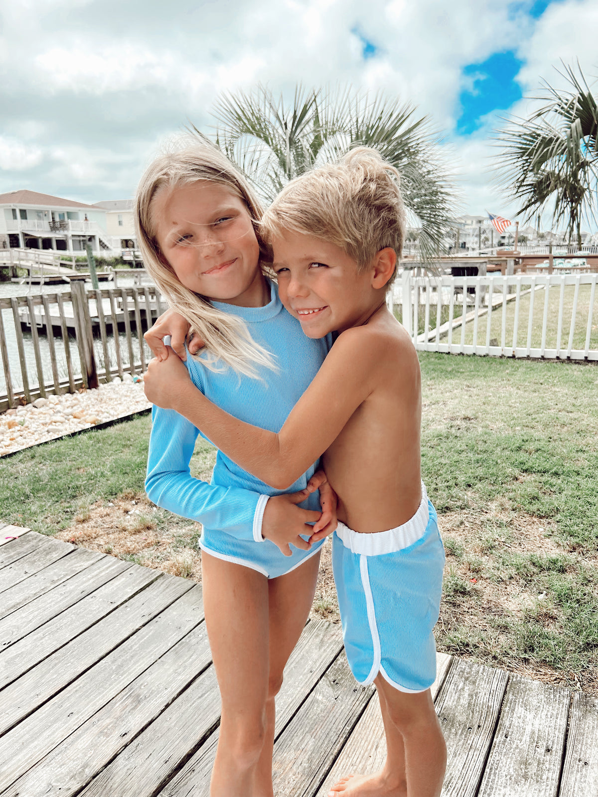 Mini Ro Trunks- Carolina Blue