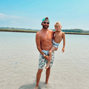 Mens Sunset Beach Boardshorts- Coastal Camo