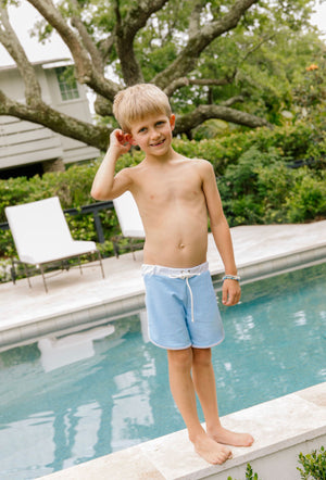 Mini Ro Trunks- Carolina Blue