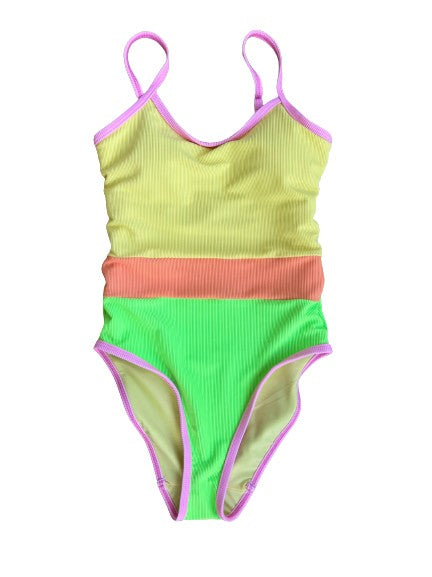 Figure eight one piece- Tutti Frutti Colorblock