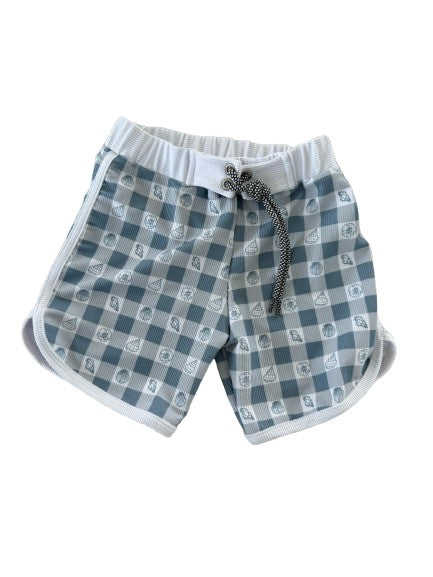 Mini Ro Trunks- Beach Picnic (denim)
