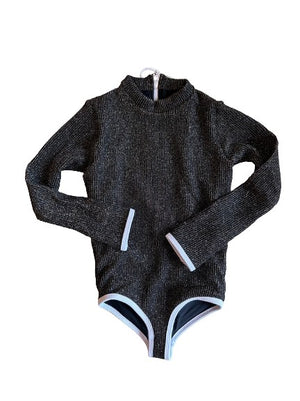 Mini Lain Rashguard- Black Glitter