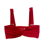 Load image into Gallery viewer, Isle of Palms top- Red Bandeau
