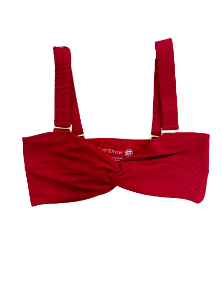 Isle of Palms top- Red Bandeau