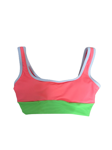 Kiawah top- Electric Watermelon