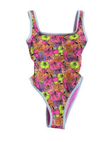 Ocean Isle One Piece- Neon Bloom