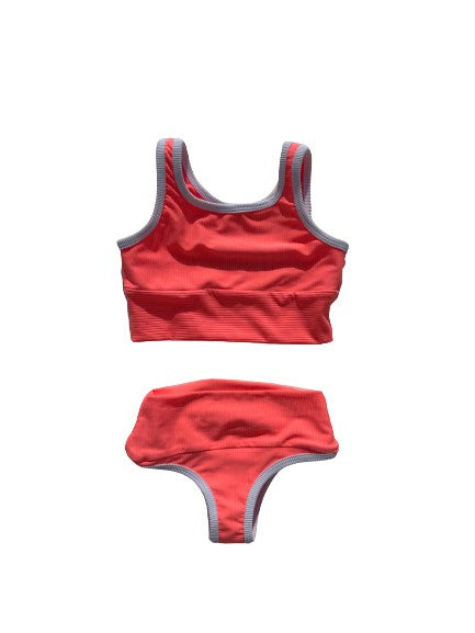 Mini Lain Bikini- Neon Coral