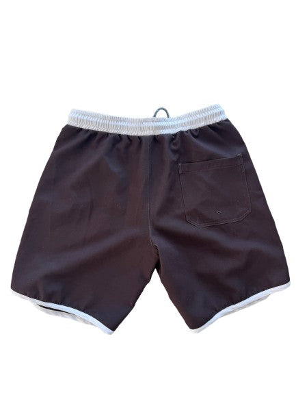 RESTOCKS 12.3-Mens Sunset Beach Boardshorts- Chocolate