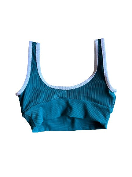 Kiawah Top V Cut- Teal