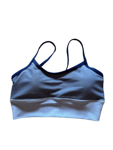 Seabrook Skinny Strap Top- Blue Skies