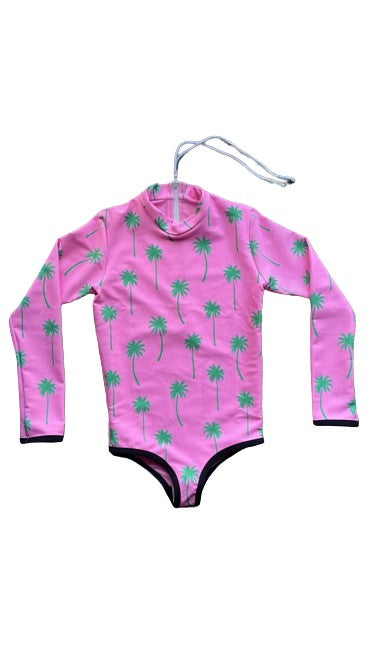 Mini Lain Rashguard- Palm Tree Island