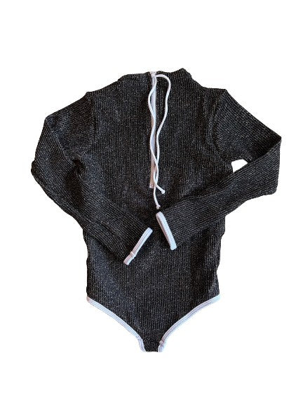 Mini Lain Rashguard- Black Glitter
