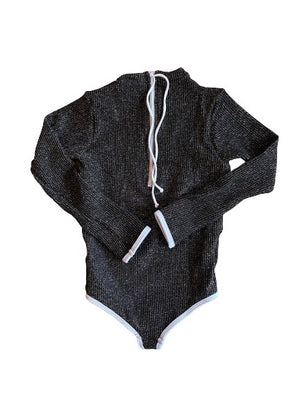Mini Lain Rashguard- Black Glitter